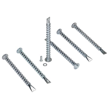 Vestil Concrete Screw, Flat, 1.625 L, Steel 6 PK AS-HDA-12-6PK